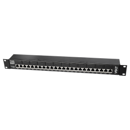 PATCH PANEL POE ALIMENTAÇÃO ATÉ 48V - 12 P. RJ BLINDADO  90º 1